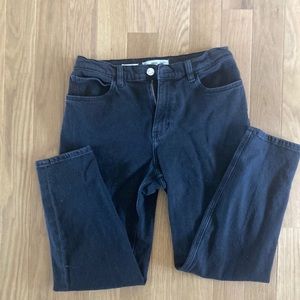 Mango black mom jeans, size 8